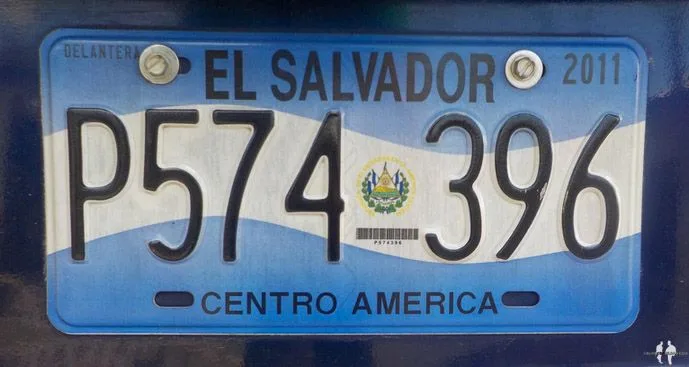 Matrícula de coche El Salvador