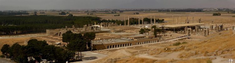 DIARIO: Dos semanas en IRAN por libre Pano, Vistas de Persépolis desde la Sepultura Real, Persépolis