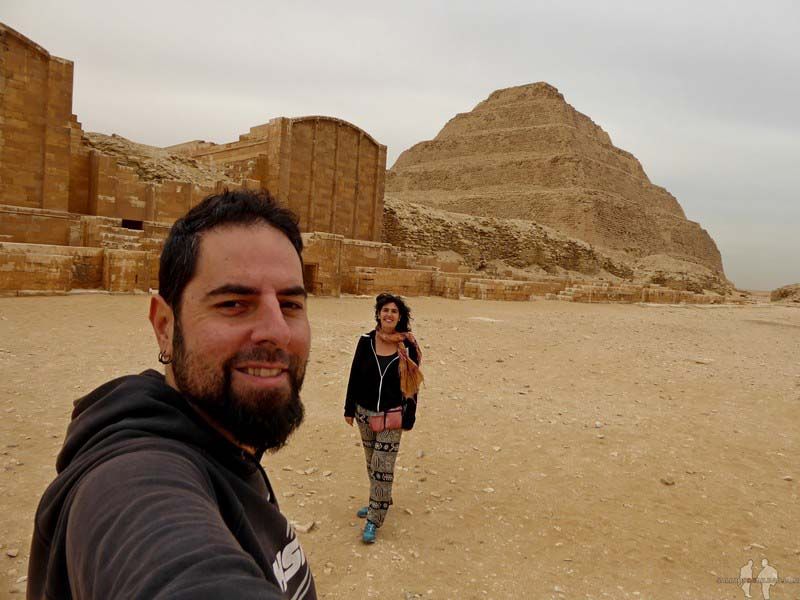 DIARIO Dos semanas en EGIPTO por libre. Katz y Saioa, Pano, Piramide de Zoser, Saqqara