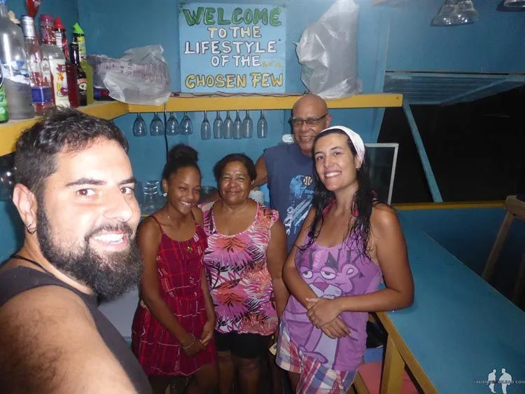 Carlitos Place, Katz y Saioa, Little Corn Island