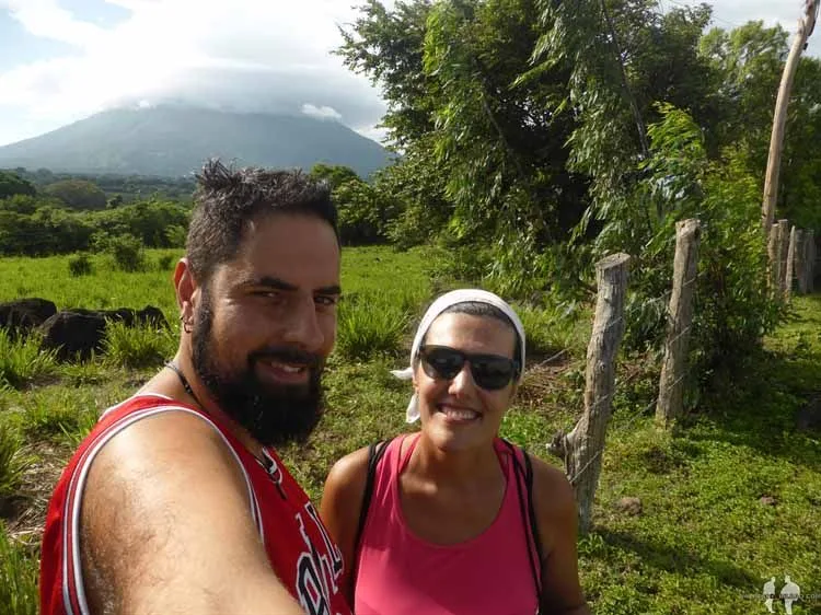 Katz y Saioa, Volcán Concepción, Ometepe