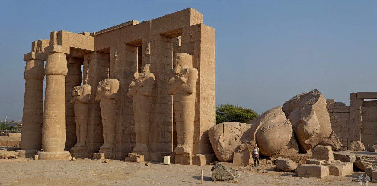 Panorámica del Ramesseum, Luxor