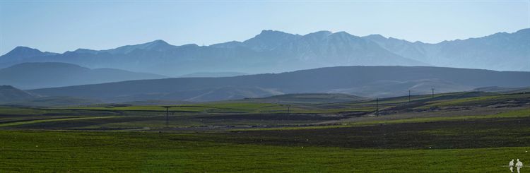 Panoramica del Atlas, Carretera de Imlil a Ouzoud, Marruecos