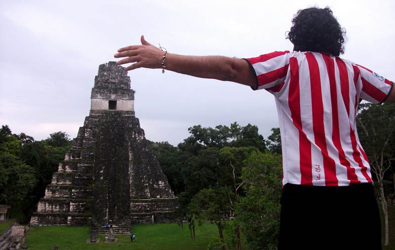 Con el Athletic en Guatemala, Tikal