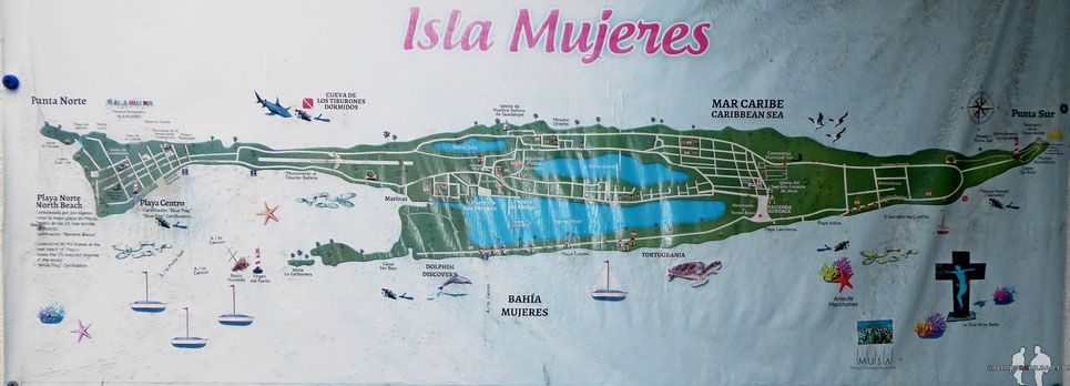 QUÃ‰ HACER GRATIS EN ISLA MUJERES Mapa turistico, Mexico