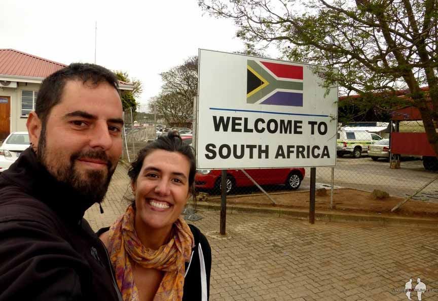 DIARIO: Un mes en el AFRICA AUSTRAL Frontera de Oshoek, Entrando en Sudáfrica