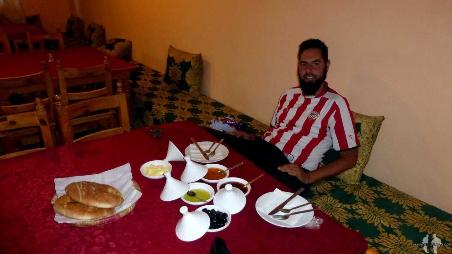 Desayuno en Hotel La Baraka, Kasbah Ait Ben Haddou