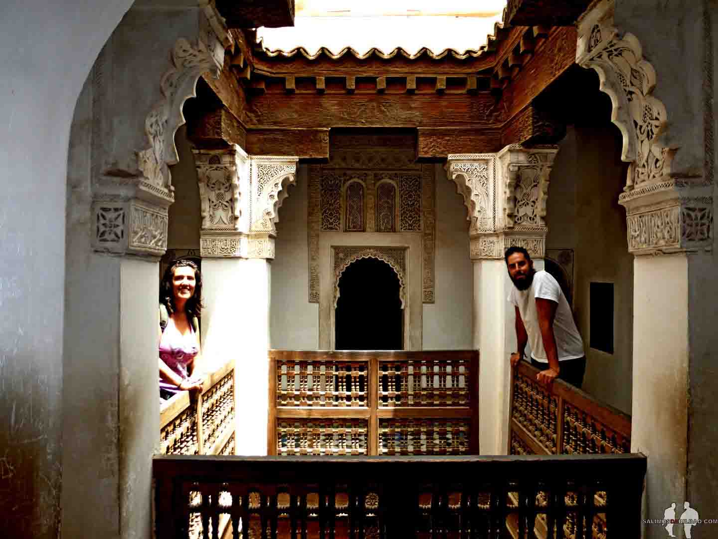 Katz y Saioa, Madraza de Ben Youssef, Marrakech