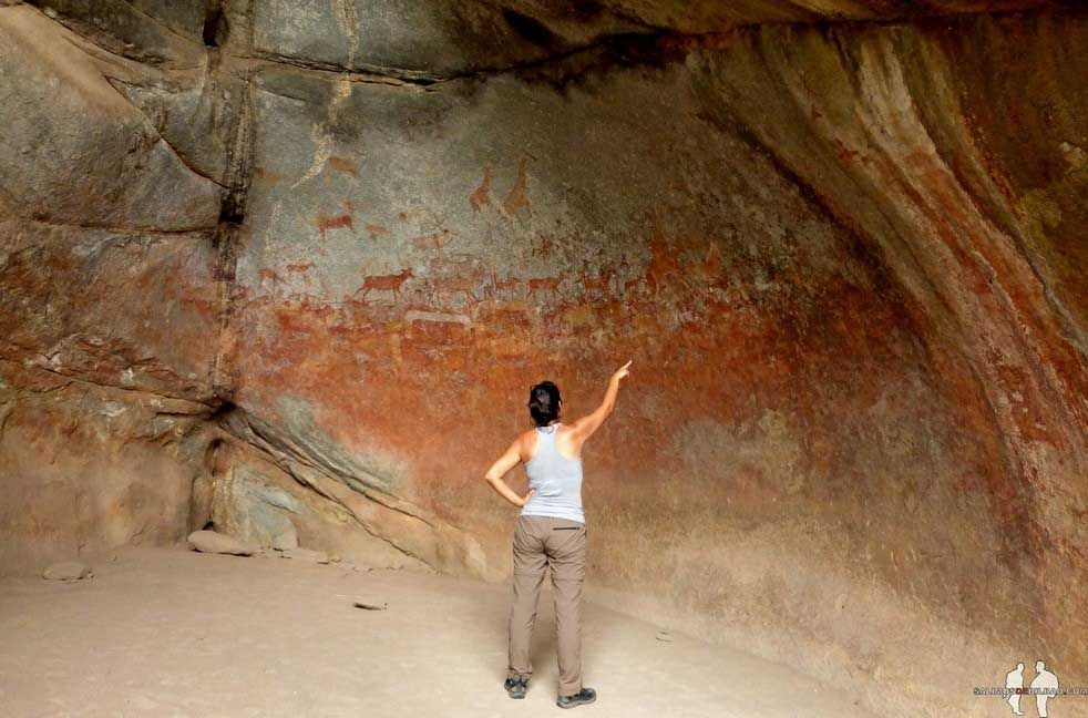 DIARIO: Un mes en el AFRICA AUSTRAL por libre Saioa, Pinturas rupestres bosquímanas, PN Matopos, Zimbabwe