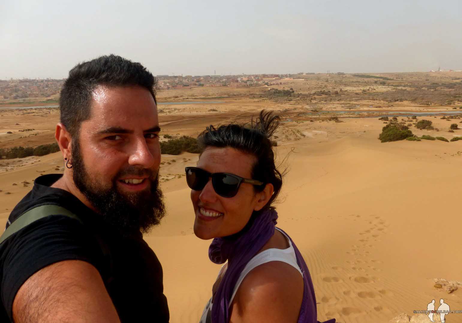 Viajar por libre al Sahara Occidental Katz y Saioa, Pano, Dunas, Laayoune